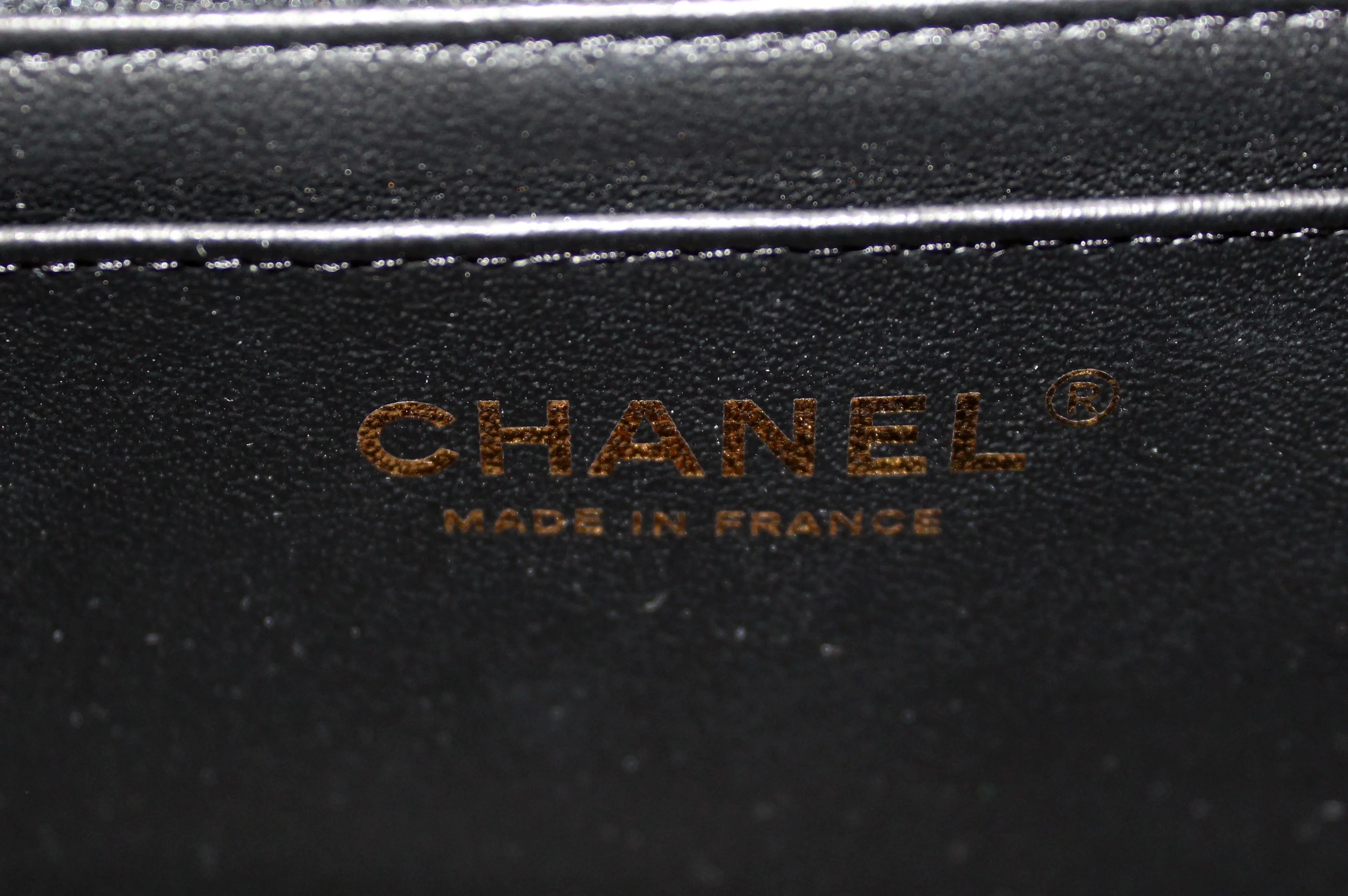 Authentic Chanel Black Chevron Lambskin Leather Classic Mini Rectangle Flap Crossbody Bag