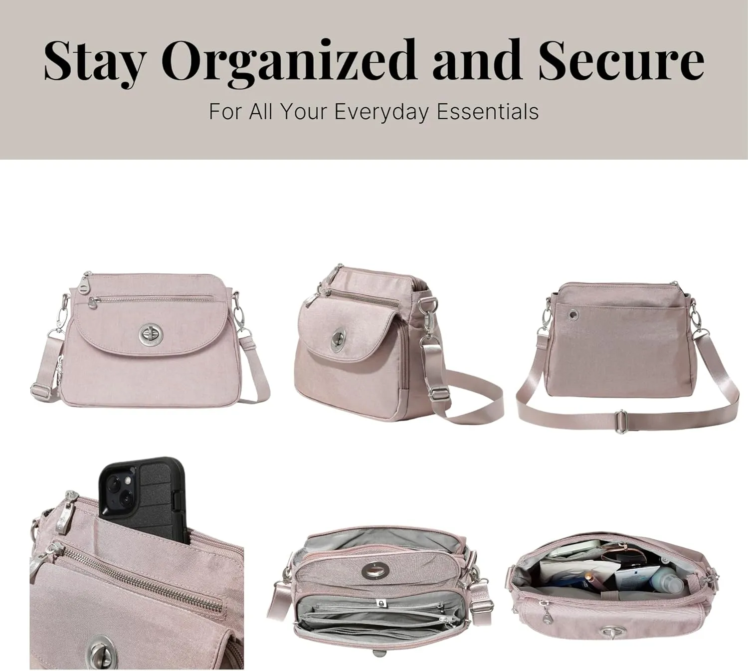 Baggallini Women's Calais Crossbody Bag