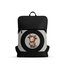 Black Orbit Laptop Backpack Cow