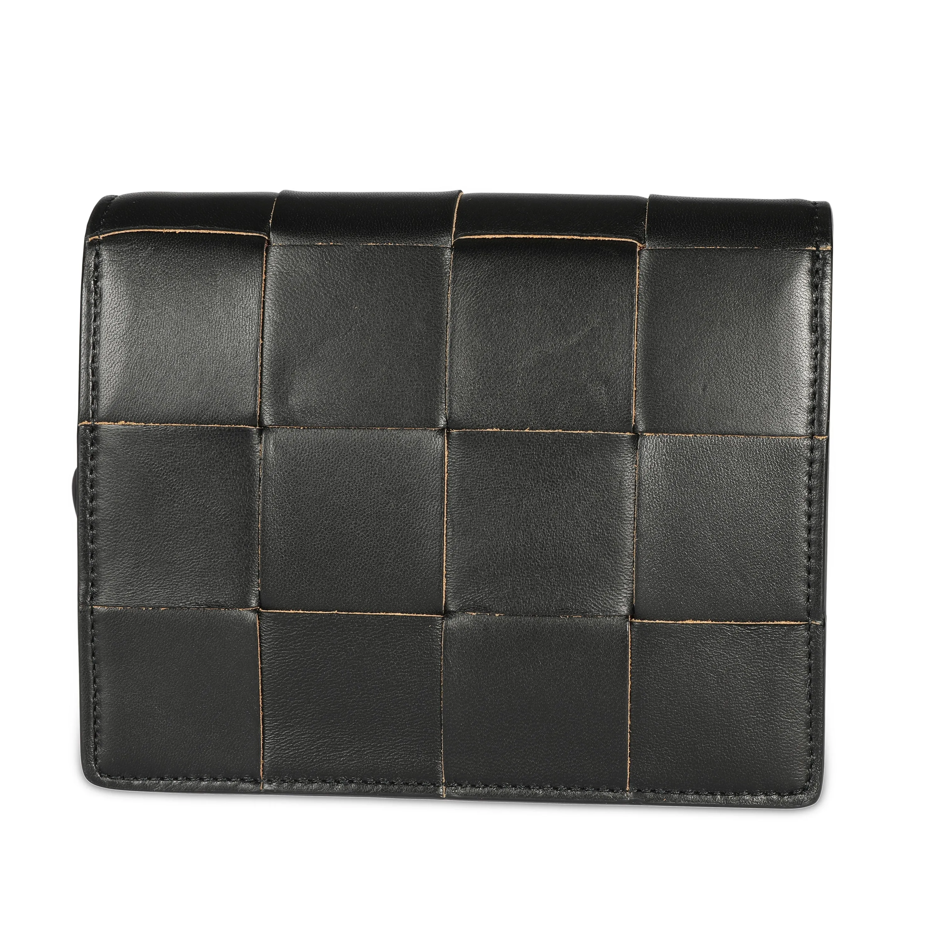 Bottega Veneta Black Leather Mini Cassette Crossbody Bag