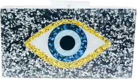 Boutique De FGG Acrylic Clutch Purses for Women Evening Handbags Chain Shoulder Bag Party Prom Luxury Marble Clutches,Mini