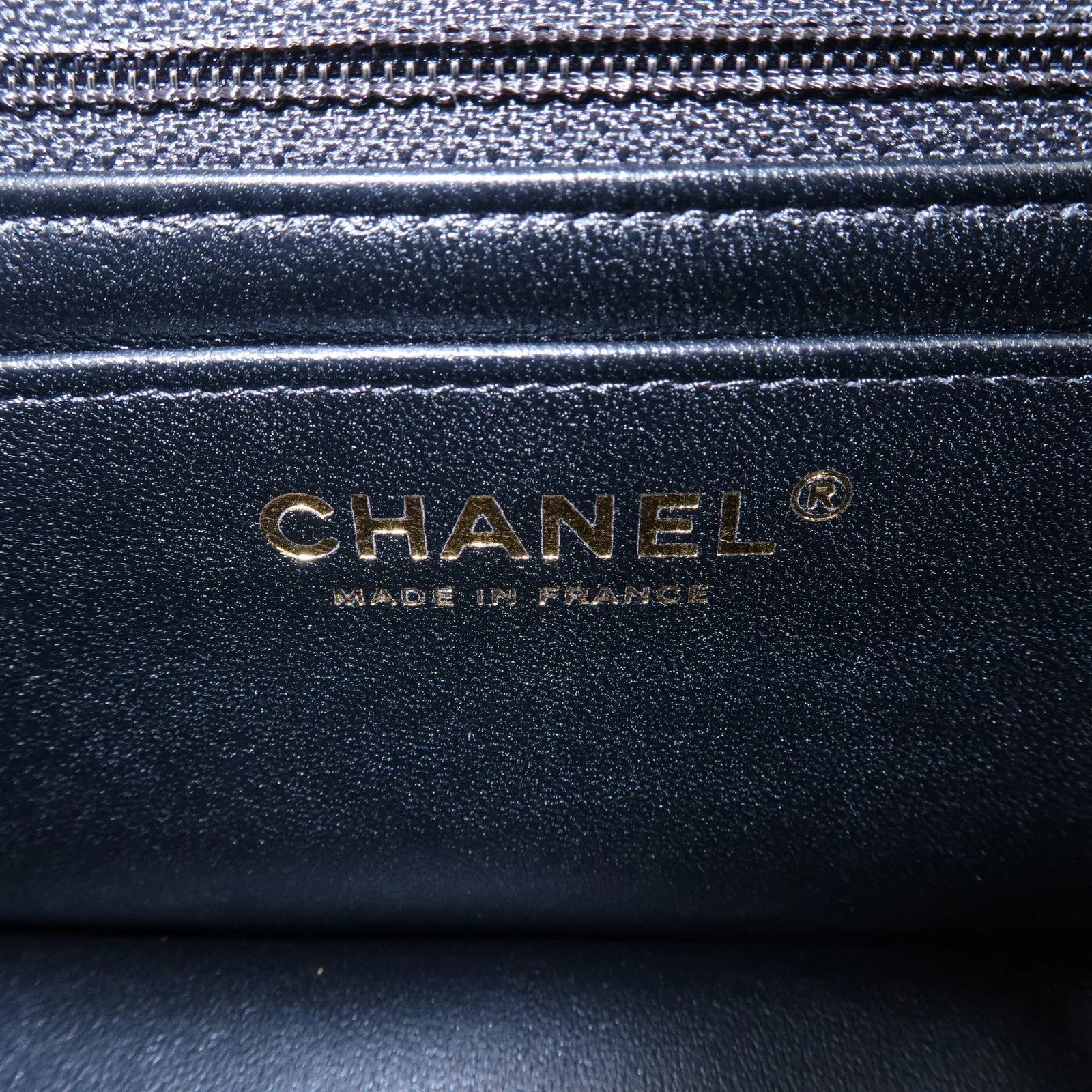 CHANEL Mini Matelasse Lamb Skin Chain Shoulder Bag Black A69900