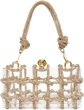 Clear Acrylic Bag Rhinestone Acrylic Clutch Crystal Evening Purses for Women Glitter Handbag for Wedding Cocktail Party Prom