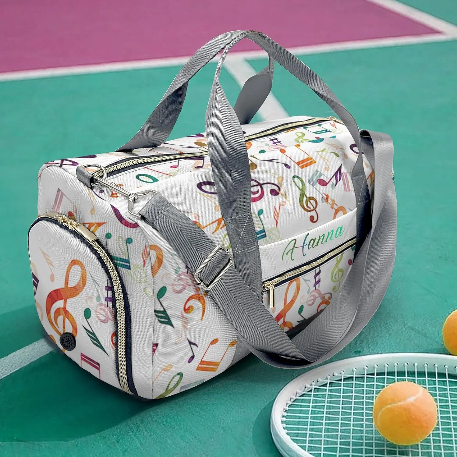 Custom Duffel Bag Music Note Compact and Convenient: Fitness Bags for the Modern Traveler