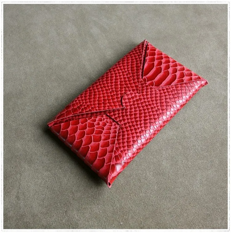 Cute Womens Yellow Leather Envelope Wallet Slim Clutch Purse Checkbook Long Wallet for Women
