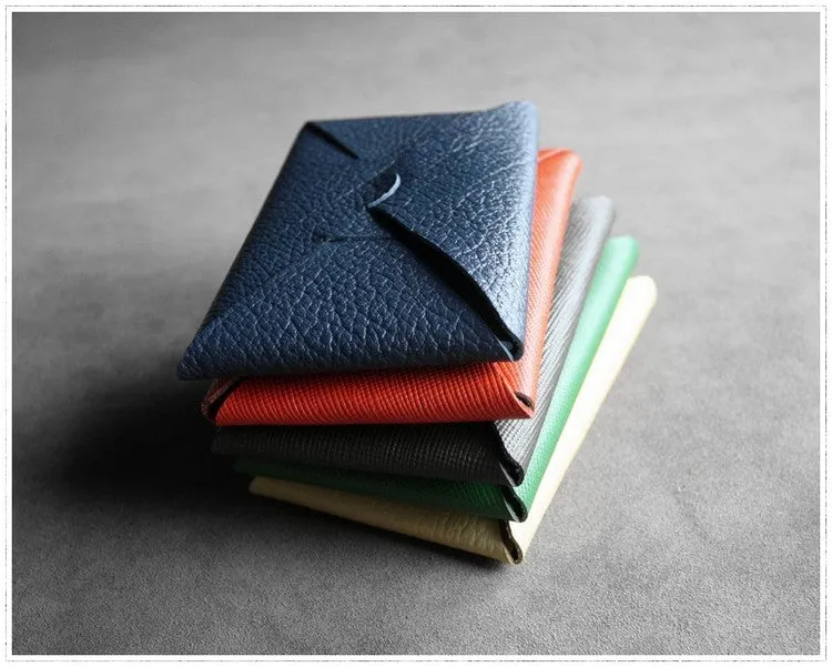Cute Womens Yellow Leather Envelope Wallet Slim Clutch Purse Checkbook Long Wallet for Women