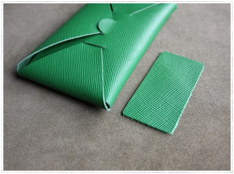 Cute Womens Yellow Leather Envelope Wallet Slim Clutch Purse Checkbook Long Wallet for Women