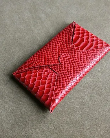 Cute Womens Yellow Leather Envelope Wallet Slim Clutch Purse Checkbook Long Wallet for Women