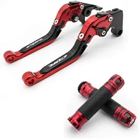 FXCNC CNC Aluminum Folding Extendable Adjustable Brake Clutch Levers compatible with CBR650F CB650F CBR650A CB650R 2014-2021, CBR650R 2018-2021