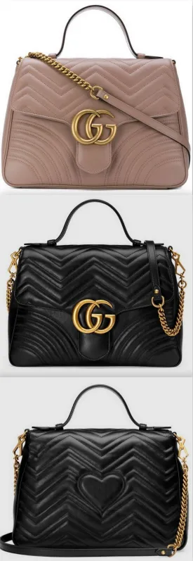 GG Marmont Medium Top Handle Bag - Nude or Black