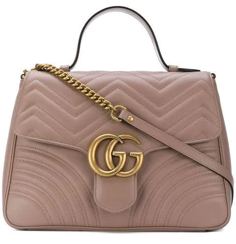 GG Marmont Medium Top Handle Bag - Nude or Black