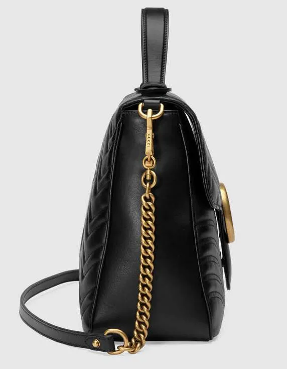 GG Marmont Medium Top Handle Bag - Nude or Black