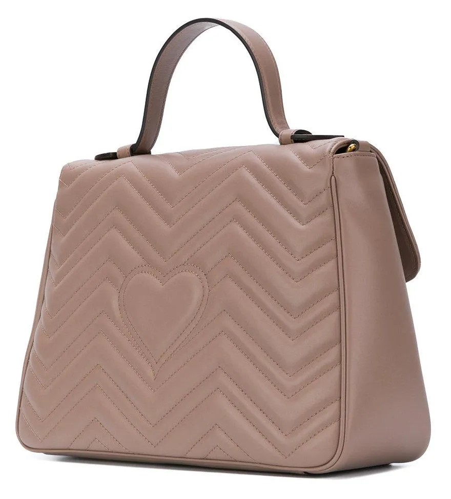 GG Marmont Medium Top Handle Bag - Nude or Black
