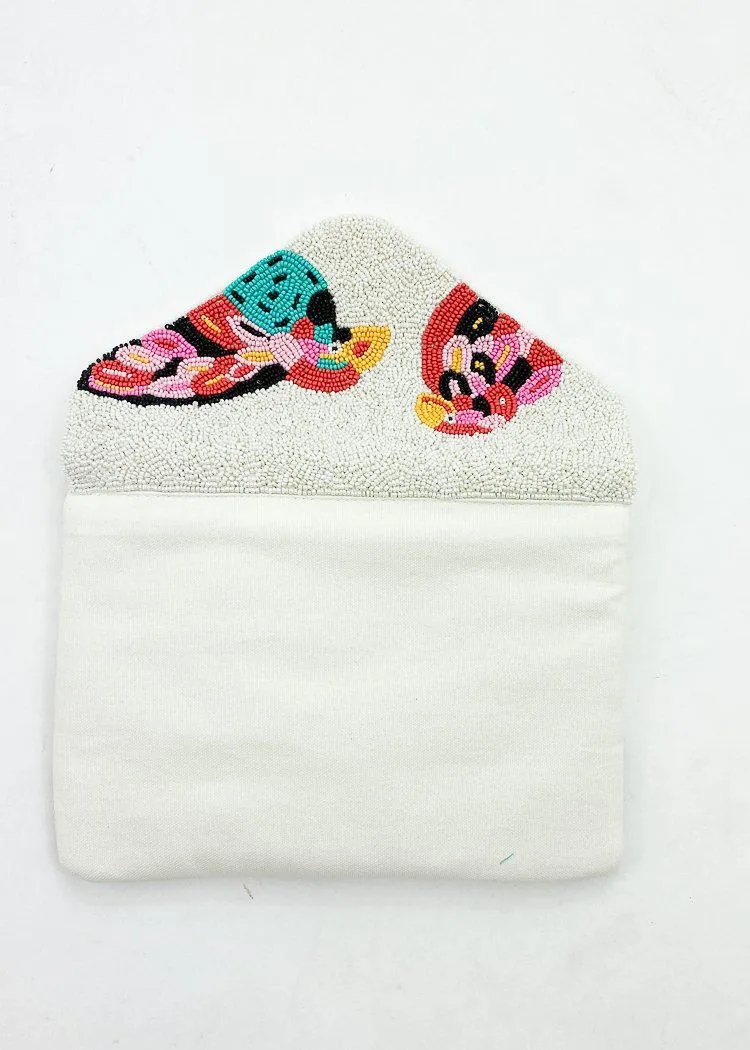 Gili "Birds" Beaded Clutch