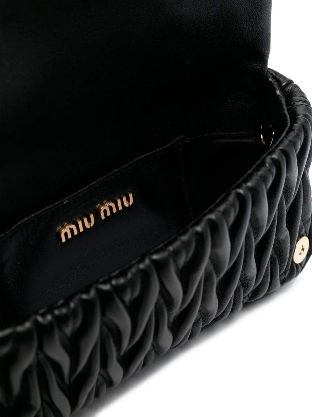 Matelassé-effect mini bag