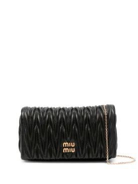 Matelassé-effect mini bag
