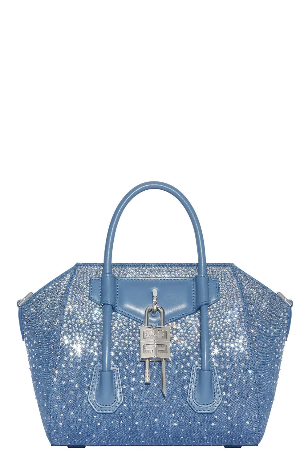 Mini Antigona Lock Bag - Denim