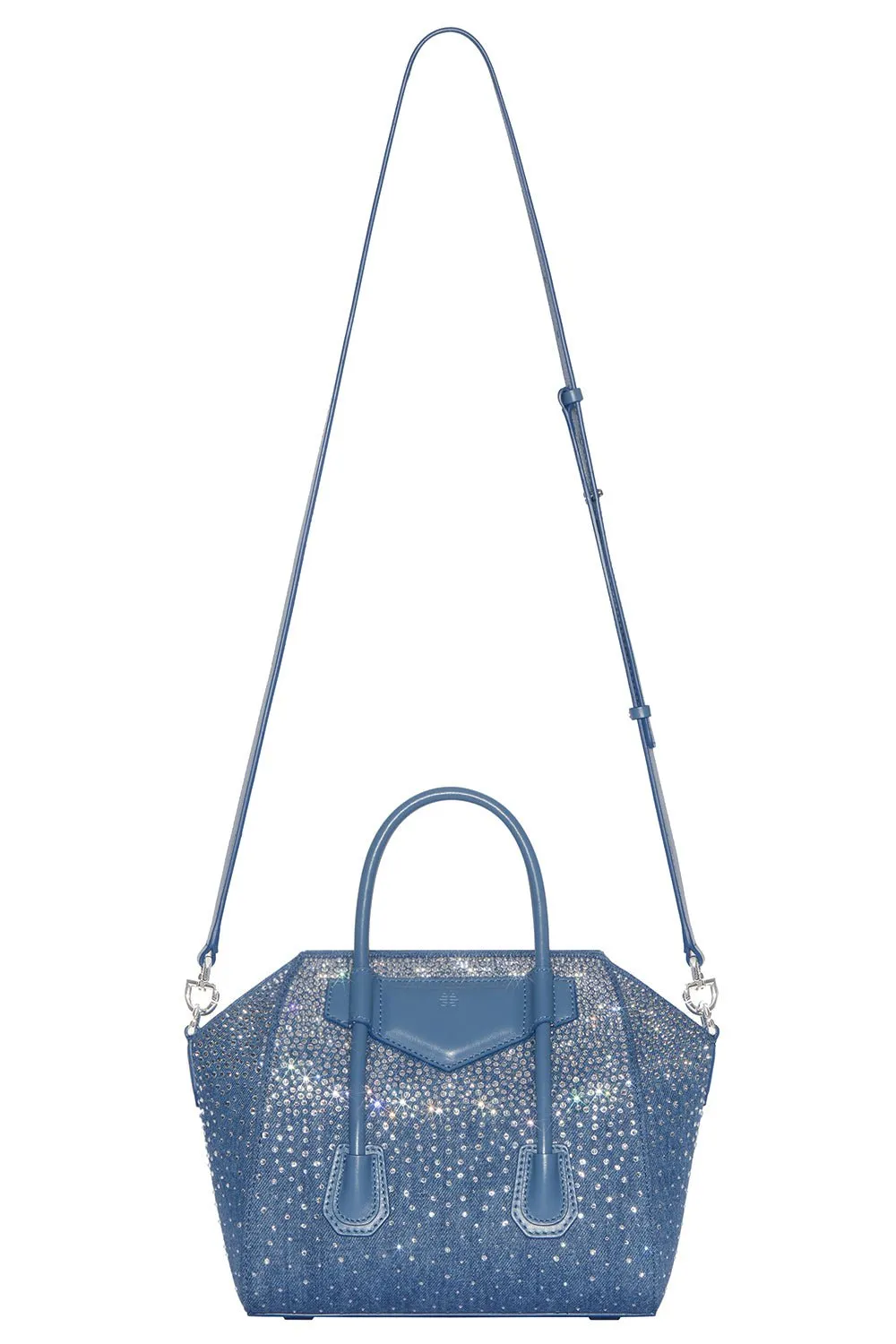 Mini Antigona Lock Bag - Denim