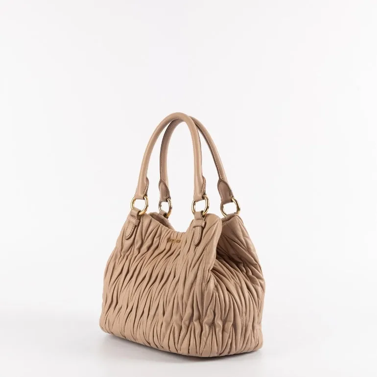 Miu Miu Matelassé Leather Shoulder Bag