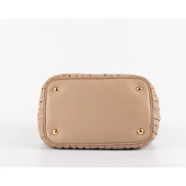 Miu Miu Matelassé Leather Shoulder Bag