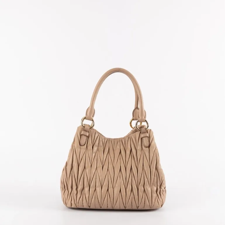 Miu Miu Matelassé Leather Shoulder Bag