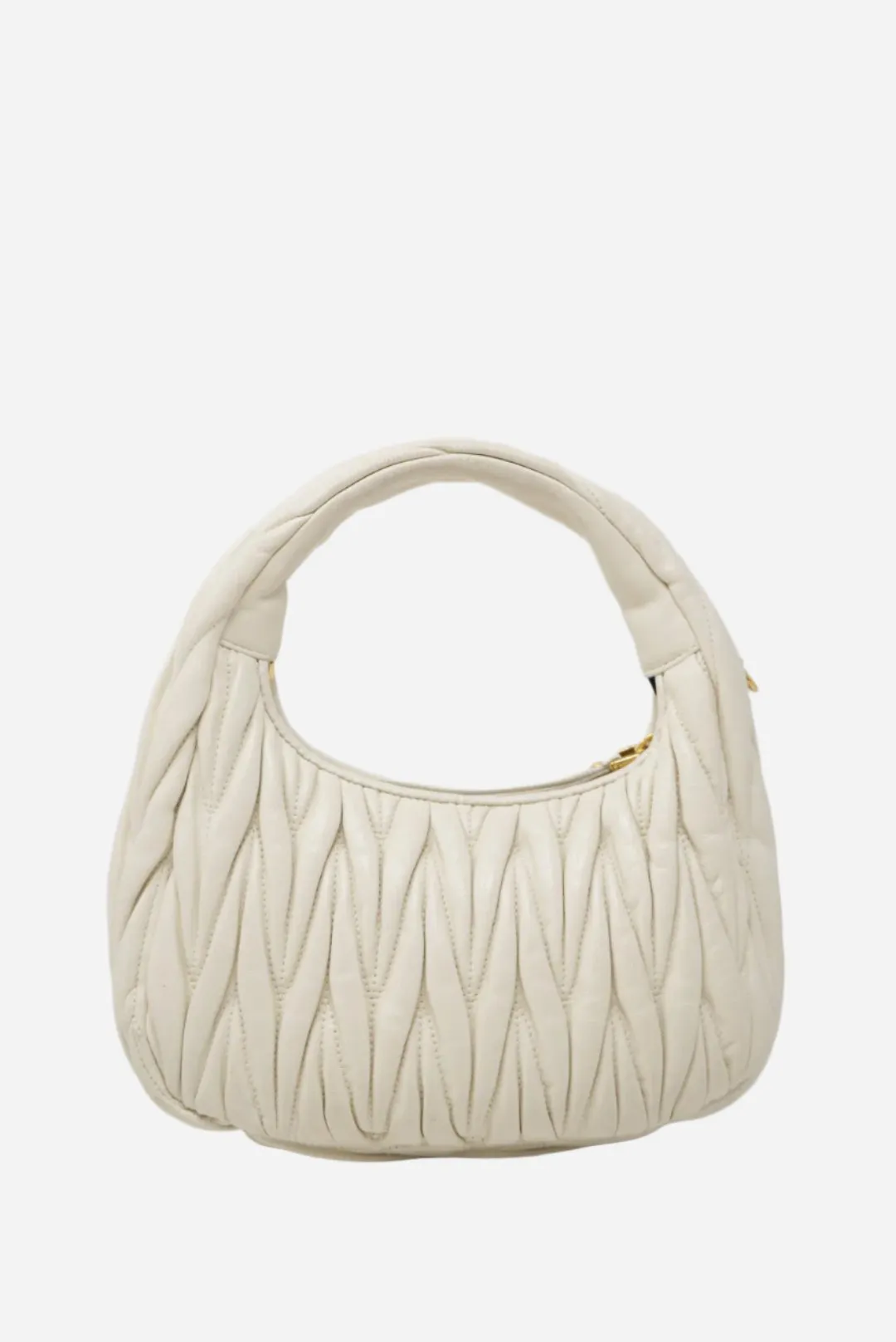 Miu Miu Wander matelassé hobo bag
