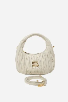 Miu Miu Wander matelassé hobo bag