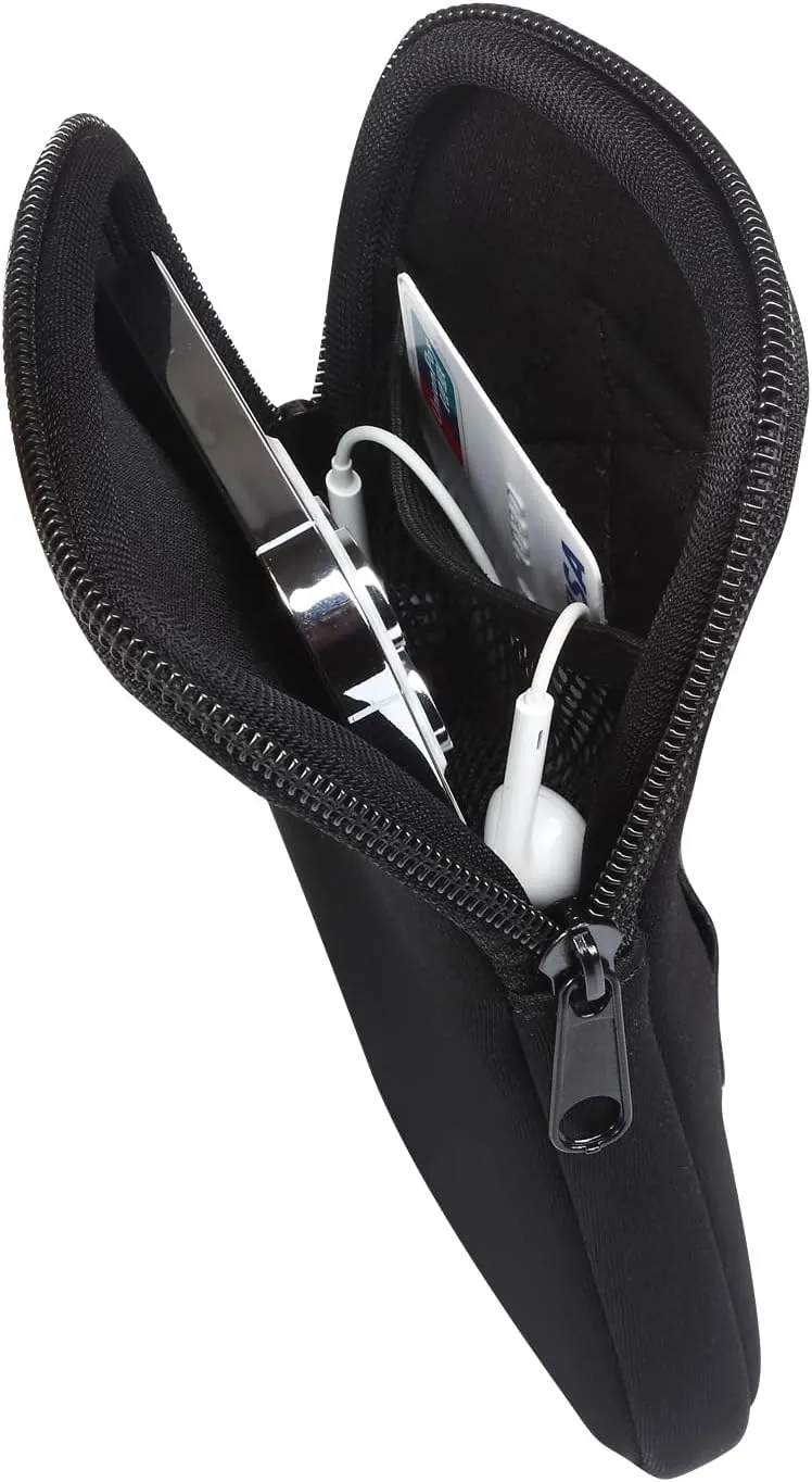 Neoprene Cell Phone Sleeve Belt Clip Case Holster Pouch Cover Holder Neck Strap Carrying Bag for iPhone 16/15/14 Pro Max Plus, Samsung Galaxy S24/S23/S22/S20 Ultra FE A16 A06 A55 A04e A03s (Black, XL)
