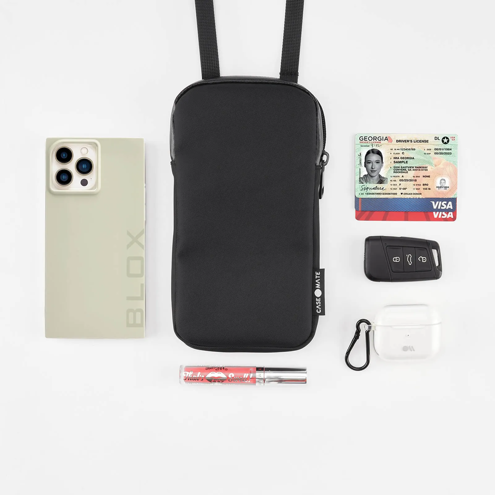 Phone Crossbody (Black) - Phone Pouch