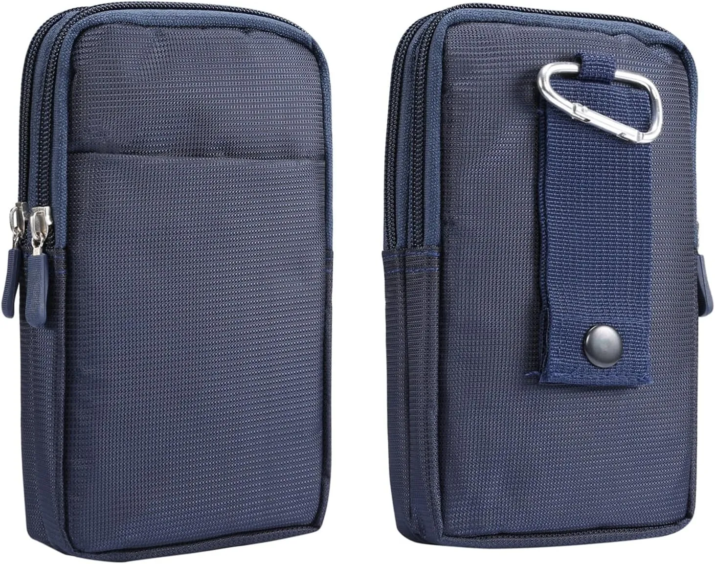 Phone Holsters Compatible with iPhone 15/14/13/12 Pro Max Nylon Belt Clip Holster Pouch Case,Compatible with Galaxy S24/S23/S22/S21/S20/Note 20 Ultra/Pixel 8/7/6 Pro Carrying Waist Pack Phone bag(2 Po