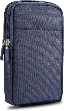 Phone Holsters Compatible with iPhone 15/14/13/12 Pro Max Nylon Belt Clip Holster Pouch Case,Compatible with Galaxy S24/S23/S22/S21/S20/Note 20 Ultra/Pixel 8/7/6 Pro Carrying Waist Pack Phone bag(2 Po