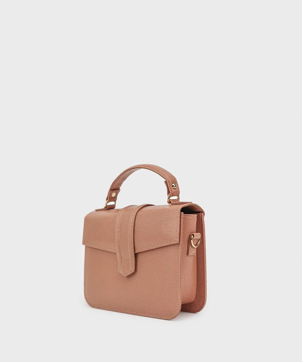 Pink Top Handle Bag
