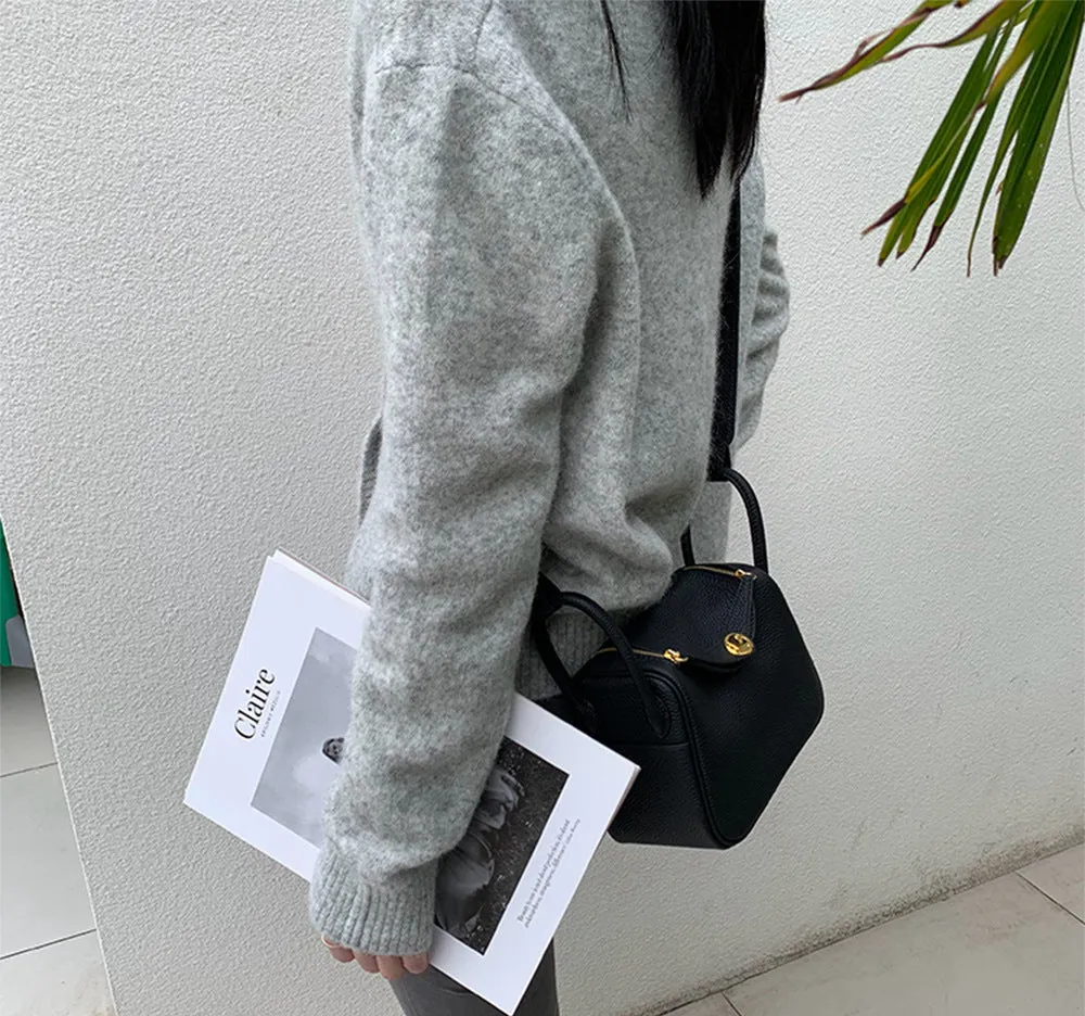 SEALBEER 2025 new women's bag lindy bag mini leather shoulder messenger bag pillow bag versatile lindy bag doctor bag