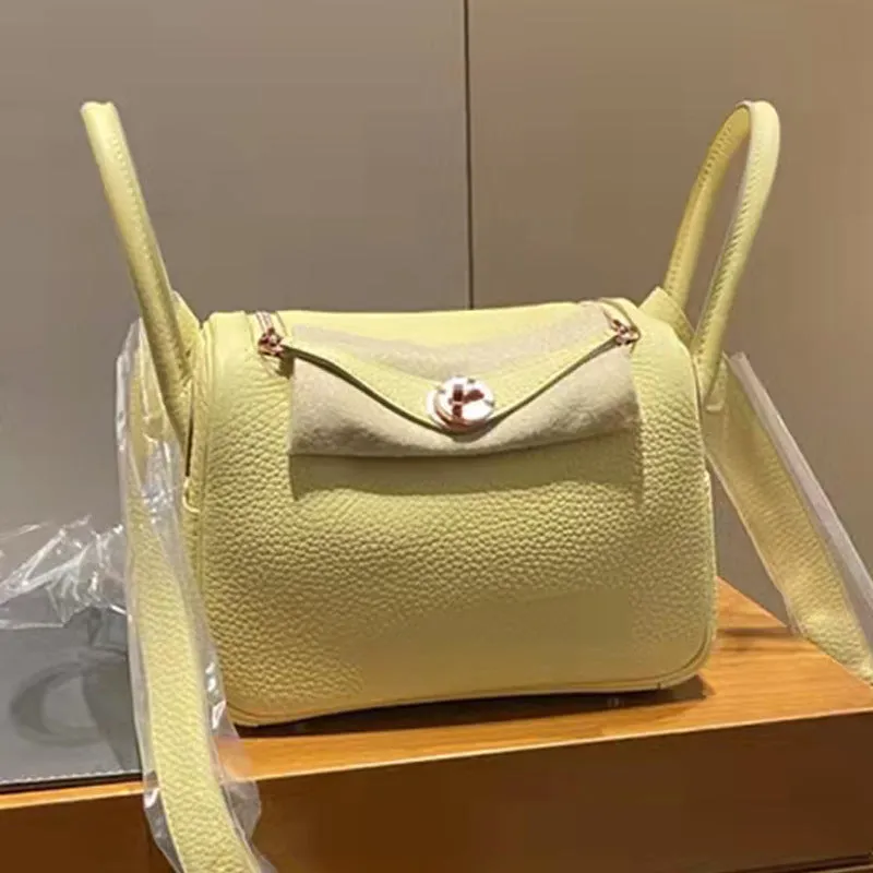 SEALBEER 2025 new women's bag lindy bag mini leather shoulder messenger bag pillow bag versatile lindy bag doctor bag