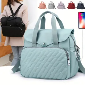 Solid Color Storage Backpack for School and Work