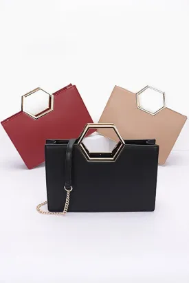 Structured Top Handle Tote Bag