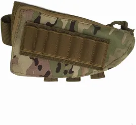 Tactical Buttstock Shotgun Rifle Stock Ammo Portable Pouch Shell Cartridge Holder Pouch Holder Cheek Nylon Pad Package