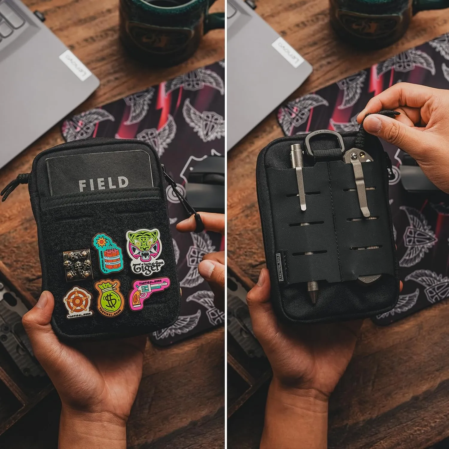 TACTICAL GEEK EDC , EDC ,Molle ,(Block E3.0-BK)