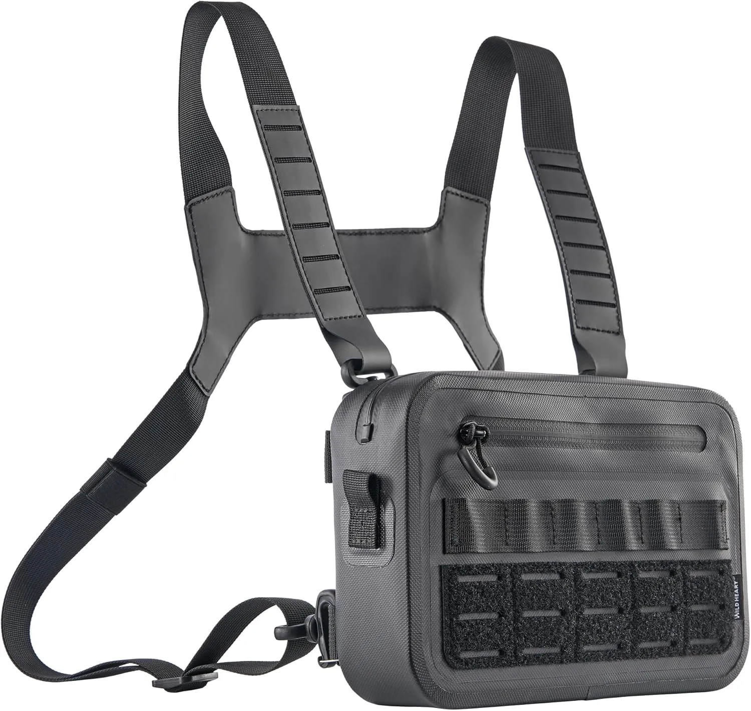 WILD HEART Sports Chest Bag for Men Women Comepletely Waterproof Tactical Chest Pack Multifunction Motorcycle bag for Outdoor Activities